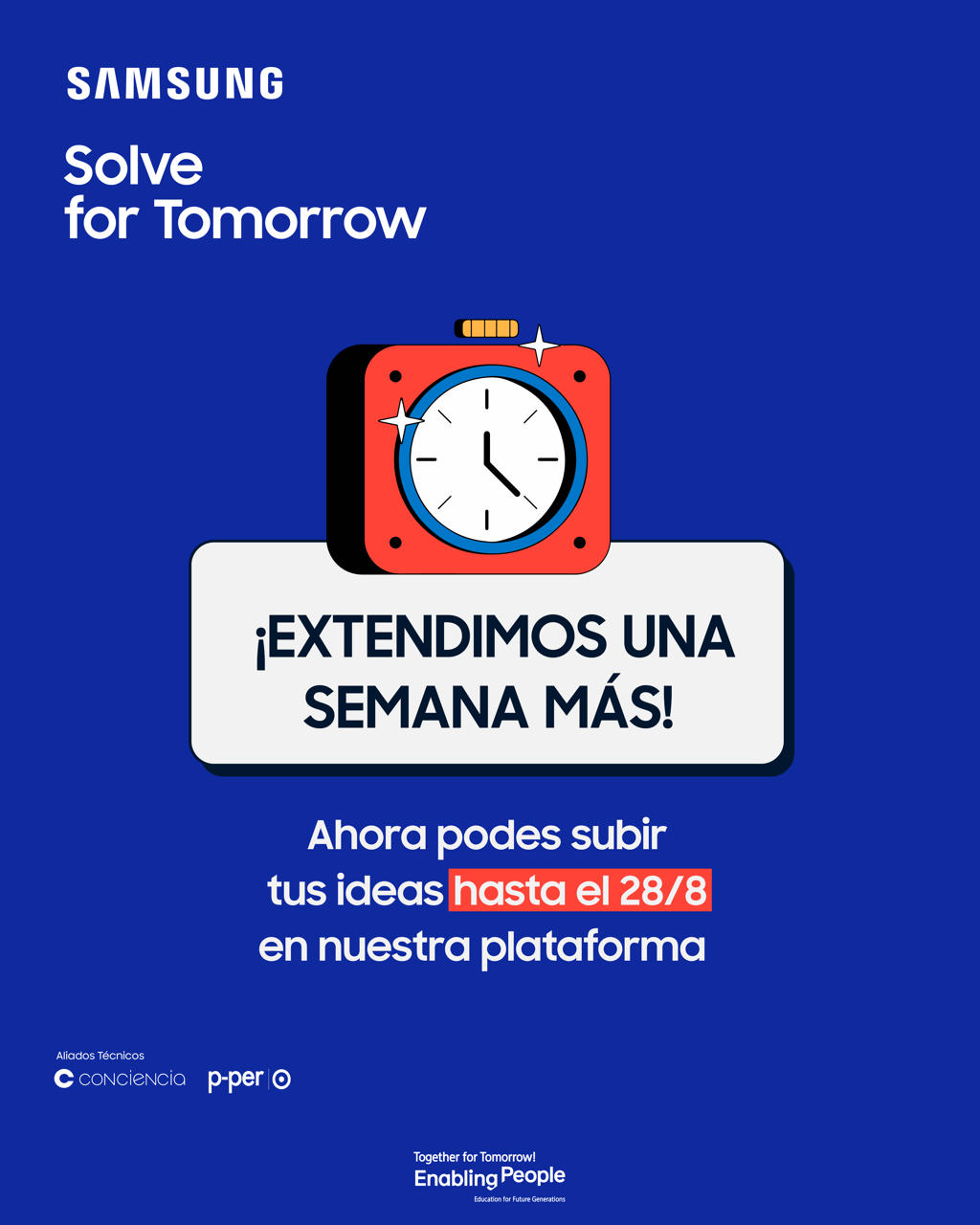 ¡Extendimos una semana más!